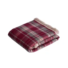 Plaid Dog Bed Blanket00