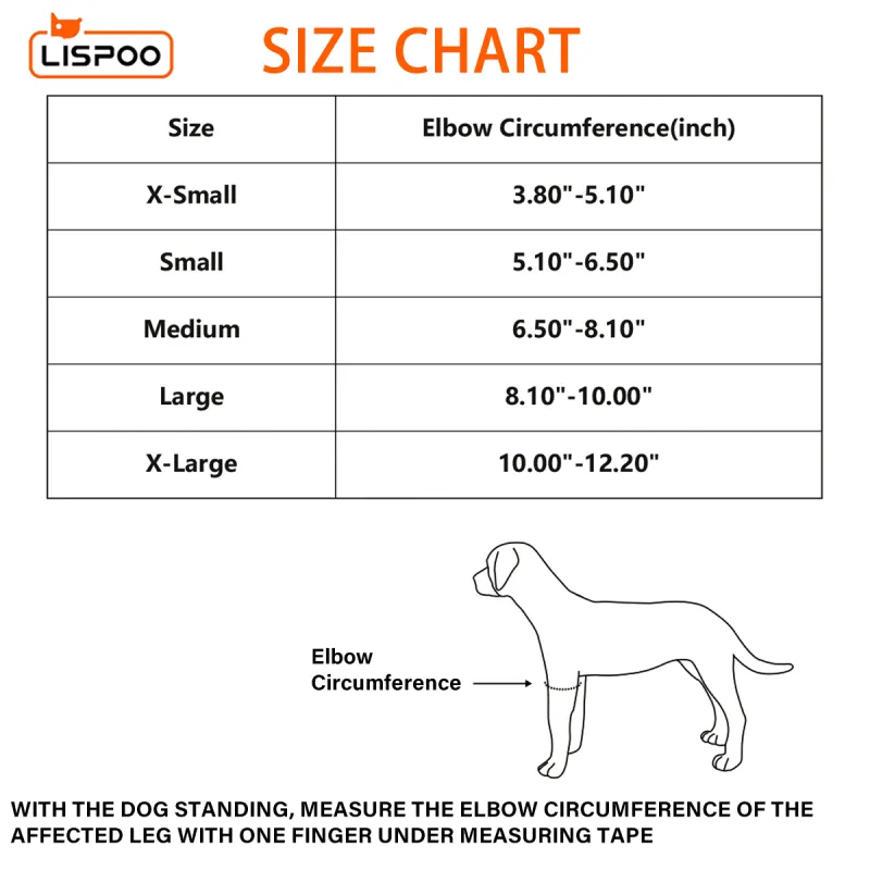 LISPOO Dog Elbow Braces For Offers Elbow Support And Protection05