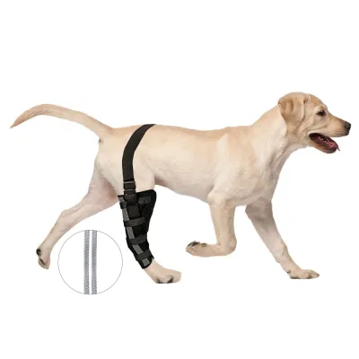 Dog Leg Brace with Reflective Metal Support 01
