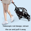 No-Zip Dog Stroller with Detachable Carrier