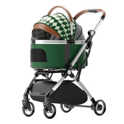 No-Zip Dog Stroller with Detachable Carrier 01