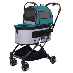 Double Layer Dog Stroller for Travel Camping