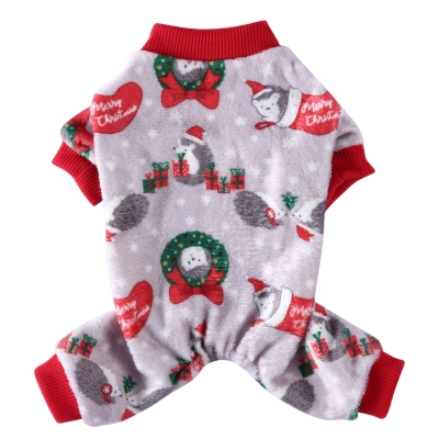 Hedgehog Styles Dog Christmas Pajamas 02
