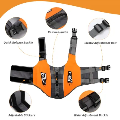 Dog Life Vest With Rescue Handle 02