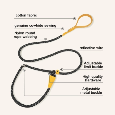 Reflective Non-Slip Lead Dog Leash 02