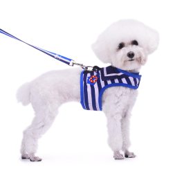 Navy Sailor Style Adjustable Dog Harness