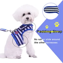 Navy Sailor Style Adjustable Dog Harness03