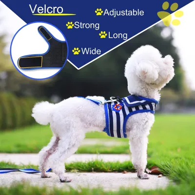 Navy Sailor Style Adjustable Dog Harness 02
