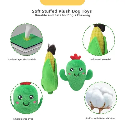 Fruit Vegetable Style Squeaky Toy for Dogs 02