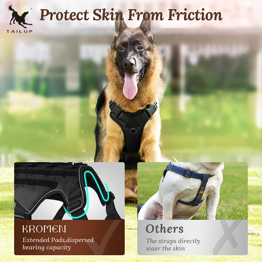 TAILUP Police Tactical Dog Harness Crawlpaw