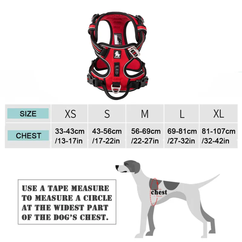 True Love No Pull Reflective Dog Harness07