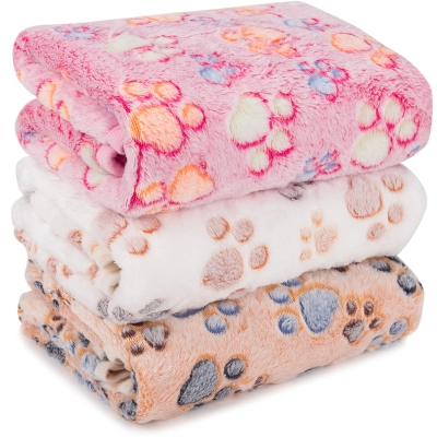 Classic Flannel Cat Dog Fleece Blanket 01