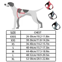 True Love Reflective Floral Style Dog Harness07