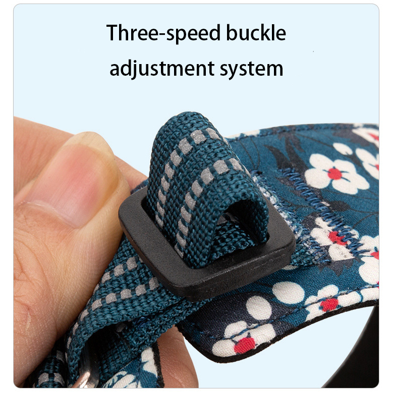 True Love Reflective Floral Style Dog Harness