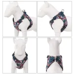 True Love Reflective Floral Style Dog Harness