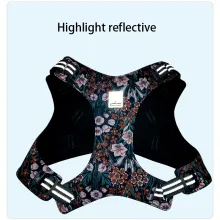 True Love Reflective Floral Style Dog Harness05