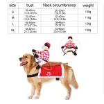 Halloween Jockey Saddle Dog Horse Costume