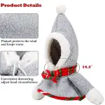 DOGLEMI Cat Dog Santa Hat Cape Dress Up