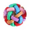 Rubber Woven Bell Ball Dog Chewing Toy