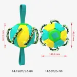 Dog Chew Toys Training Frisbee Football