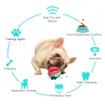 Dog Chew Toy Rubber Teething Anti-Bite Sound Ball