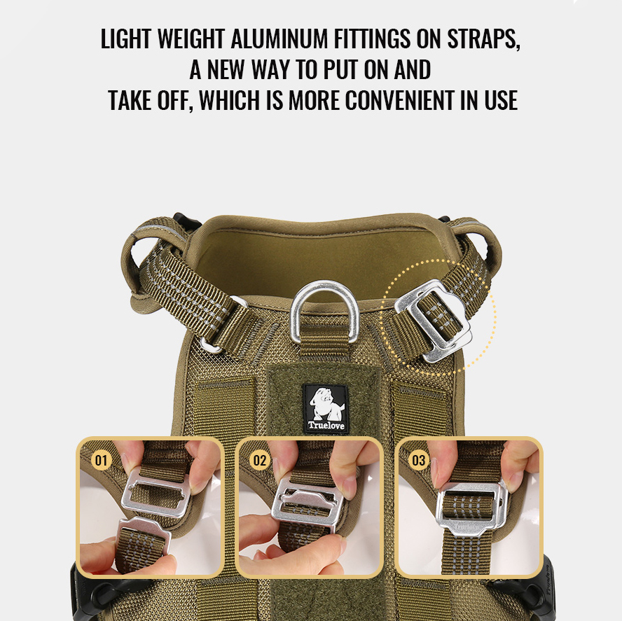 True Love Reflective Multi-Function Dog Harness