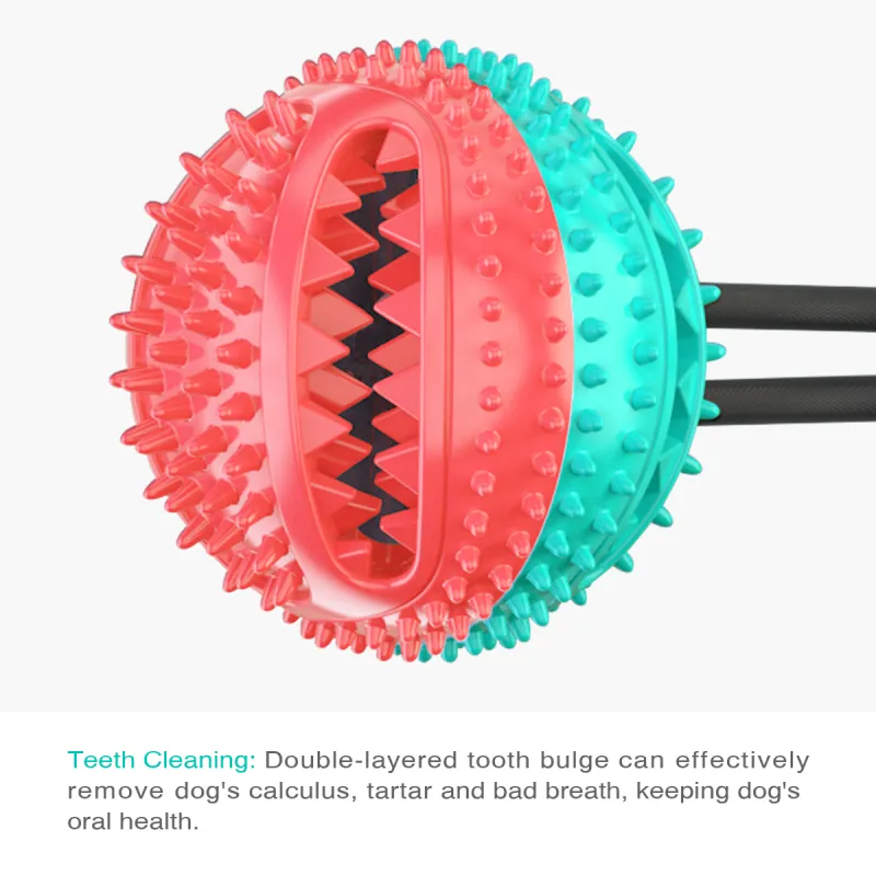 Dog Chew Toys Rope Food Dispensing Ball05