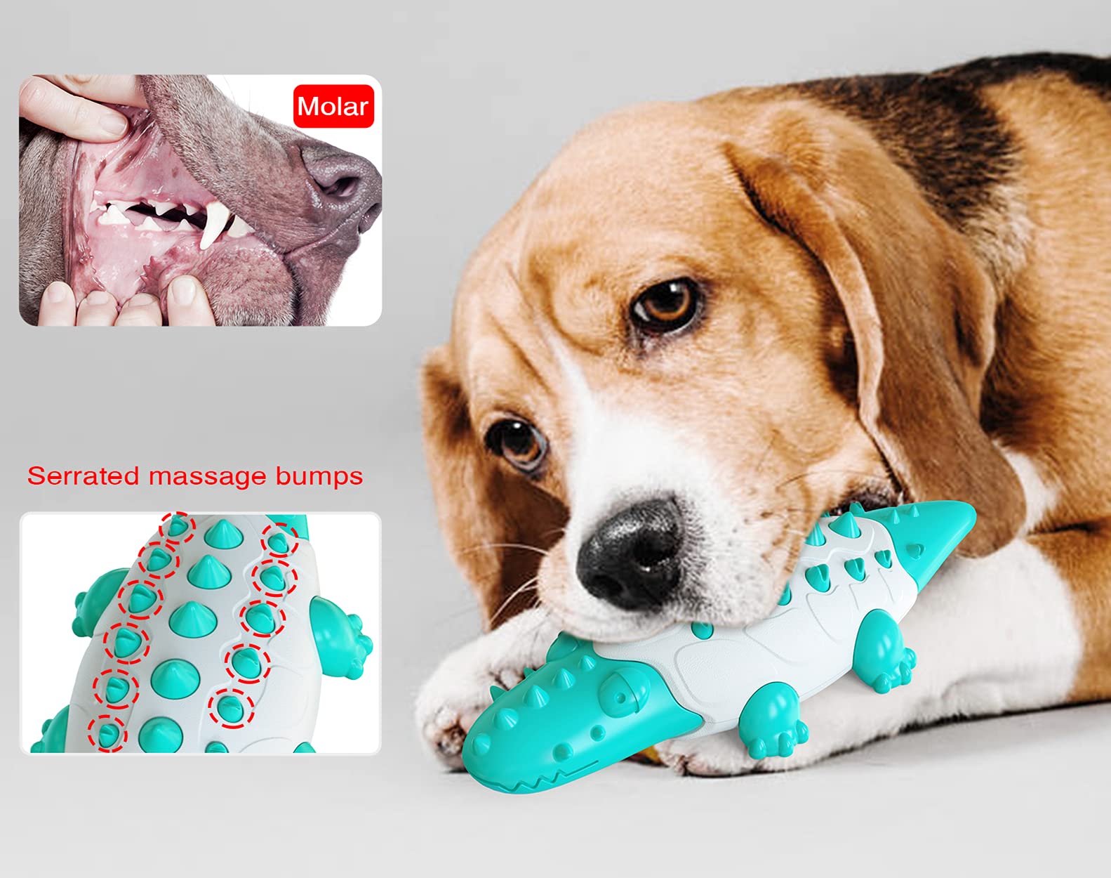 Dog Chew Toy Rubber Crocodile