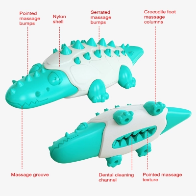 Dog Chew Toy Rubber Crocodile 02
