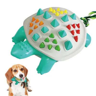 Dog Chew Toy Rubber Turtle Training Slow Feeder 02
