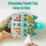 Dog Chew Toy Rubber Turtle Training Slow Feeder