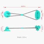 Dog Bite Chew Toys Single Suction Cup Cactus Rope Ball