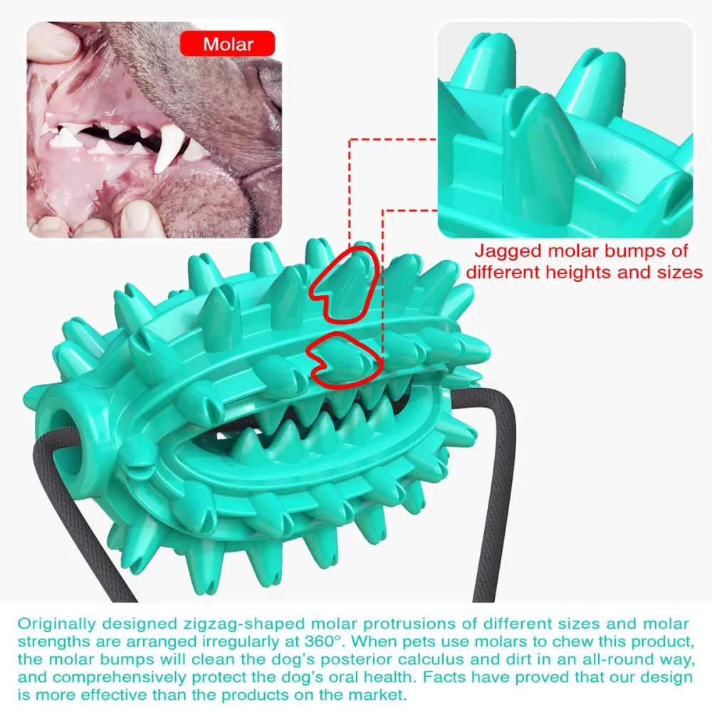 Dog Bite Chew Toys Single Suction Cup Cactus Rope Ball