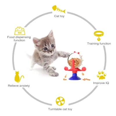 Cat Dog Slow Food Toy Interactive Turntable 02