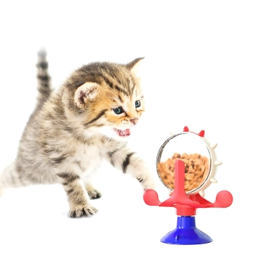Cat Dog Slow Food Toy Interactive Turntable 01