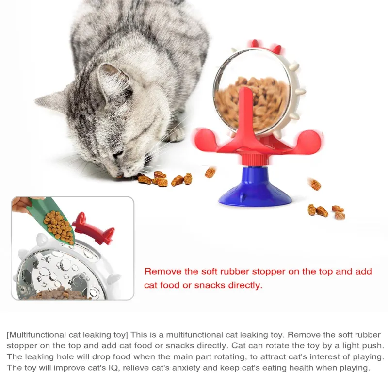 Cat Dog Slow Food Toy Interactive Turntable04