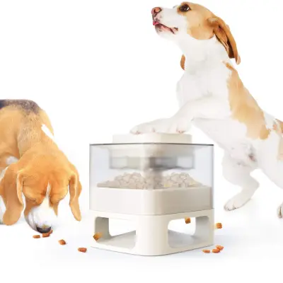 DOG Slow Food Toy Button Interactive Food Dispenser 01