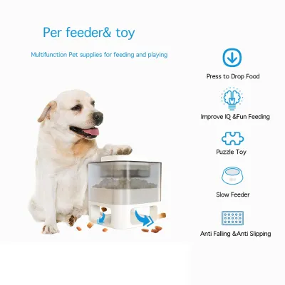 DOG Slow Food Toy Button Interactive Food Dispenser 02