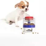 Dog Slow Food Toys Interactive Button Trigger