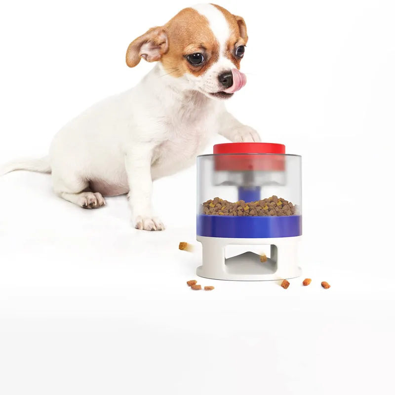 Dog Slow Food Toys Interactive Button Trigger
