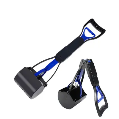 Foldable Long Handle Dog Poop Pickup 01