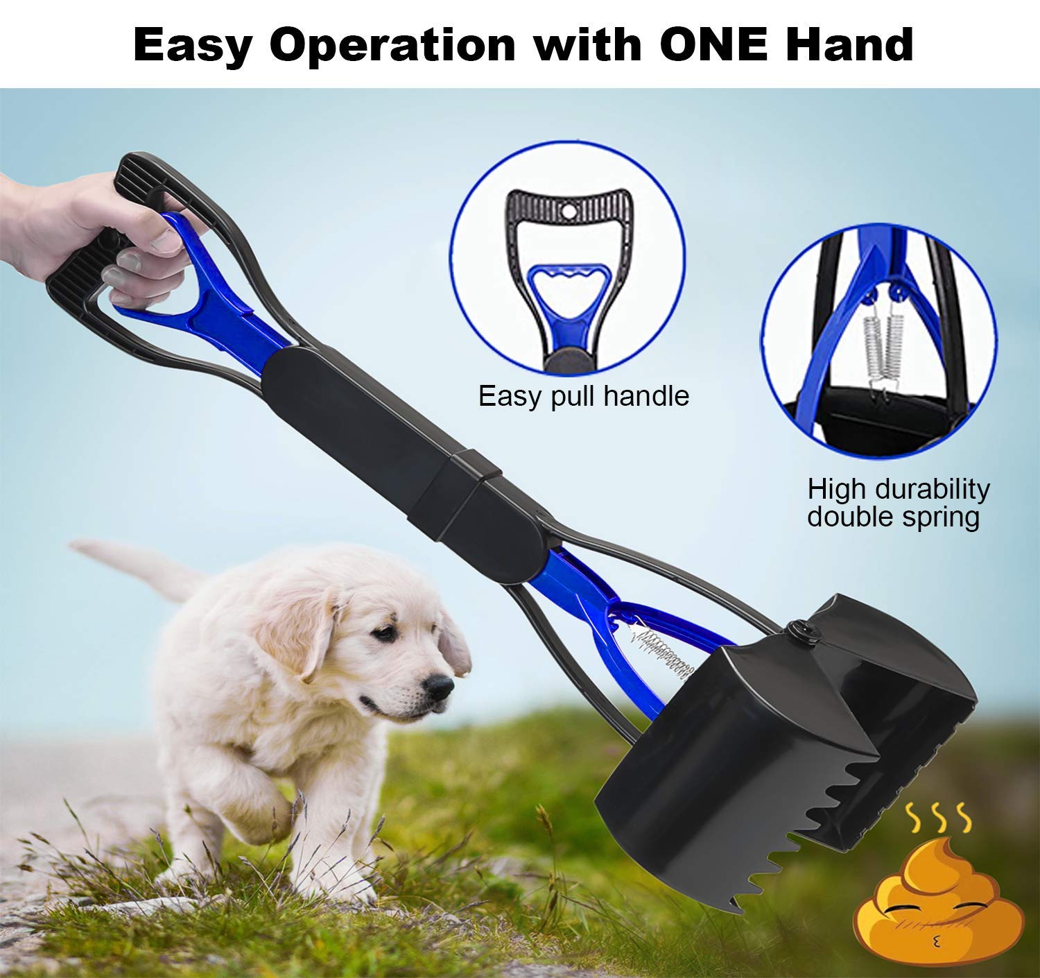Foldable Long Handle Dog Poop Pickup