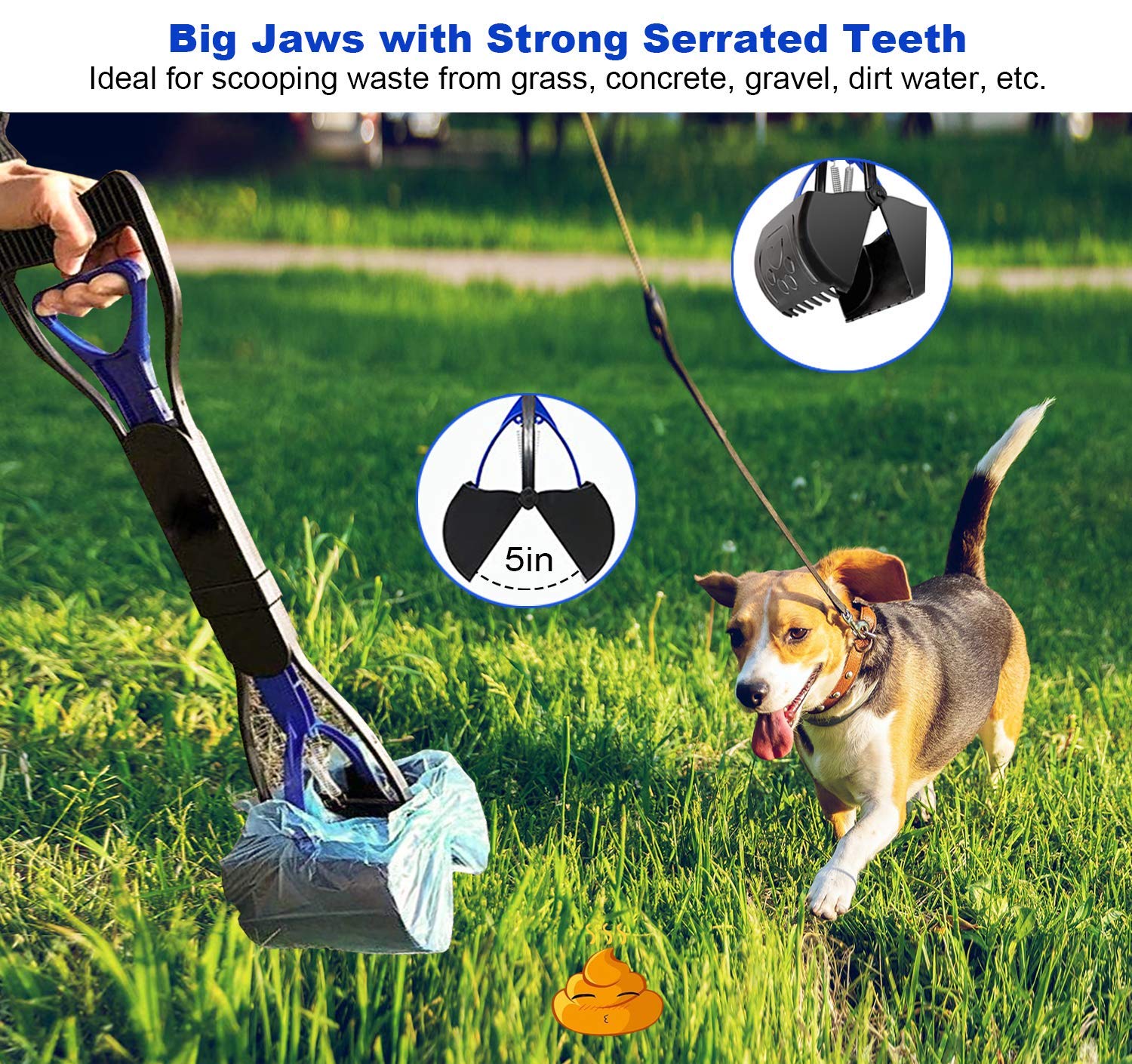 Foldable Long Handle Dog Poop Pickup