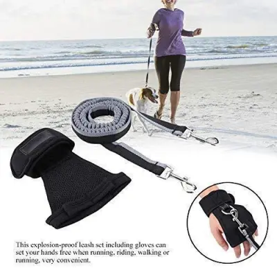 TAILUP Hands-Free Gloves With Walking Dog Leashes 02