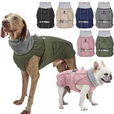 Dog waterproof Padded Vest Coats 01