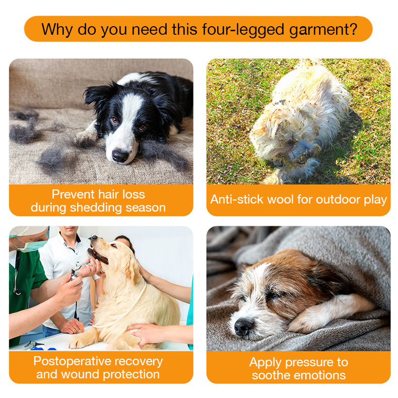 DOGLEMI Dog Recovery Suit Long Sleeve