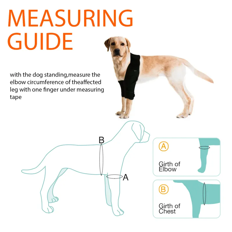 LISPOO Dog Elbow Braces For Offers Elbow Support And Protection