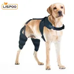 LISPOO Dog Knee ACL Brace With Metal Splint Hinged Flexible Support