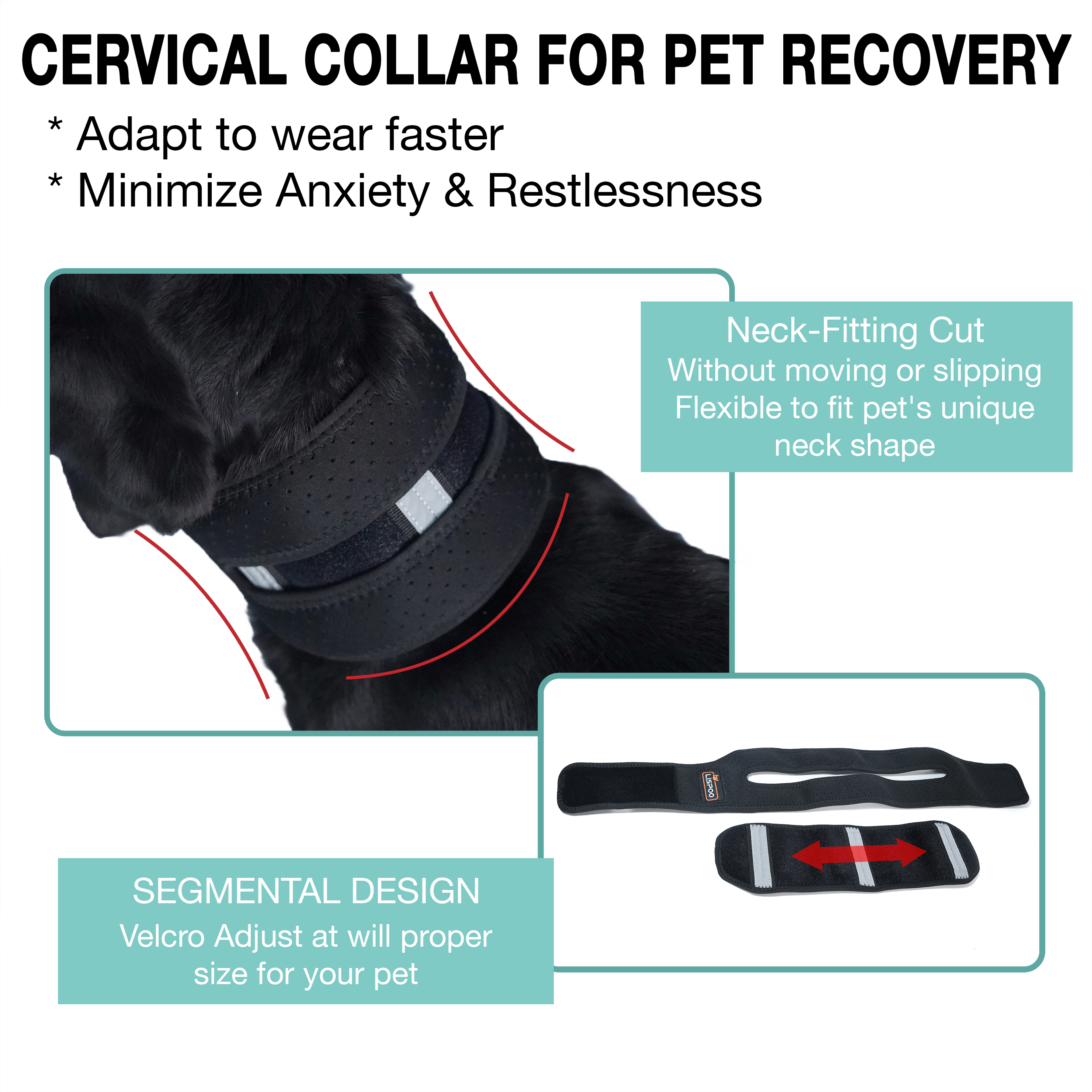 LISPOO Dog Neck Brace for Herniated Disc