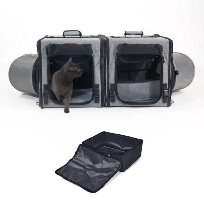 Connectable Cat Travel Tunnel Bag 01
